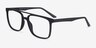 Between Matte Black PlasticEyeglass Frames from EyeBuyDirect, Angle View