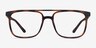 Between Matte Tortoise PlasticEyeglass Frames from EyeBuyDirect, Front View