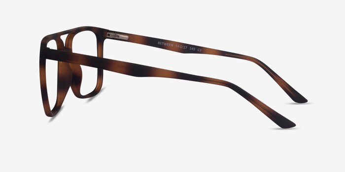 Between Matte Tortoise Plastic Eyeglass Frames from EyeBuyDirect
