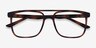 Between Matte Tortoise PlasticEyeglass Frames from EyeBuyDirect, Closed View