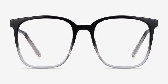 House Gradient Black PlasticEyeglass Frames from EyeBuyDirect, Front View