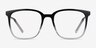 House Gradient Black PlasticEyeglass Frames from EyeBuyDirect, Front View