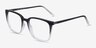 House Gradient Black PlasticEyeglass Frames from EyeBuyDirect, Angle View