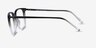 House Gradient Black PlasticEyeglass Frames from EyeBuyDirect, Side View