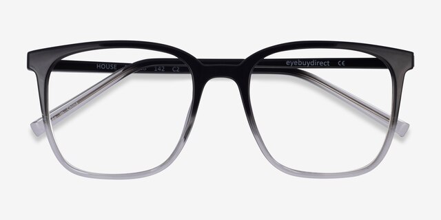 House Gradient Black PlasticEyeglass Frames from EyeBuyDirect, Closed View