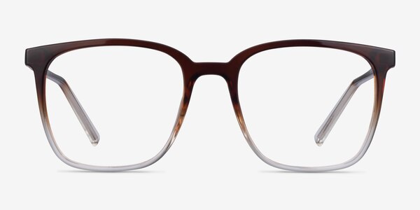 House Gradient Brown Plastique Montures de lunettes de vue