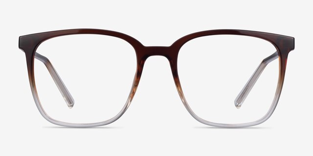 House Gradient Brown PlasticEyeglass Frames from EyeBuyDirect, Front View