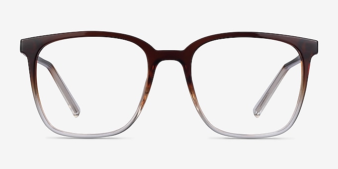 House Gradient Brown Plastic Eyeglass Frames