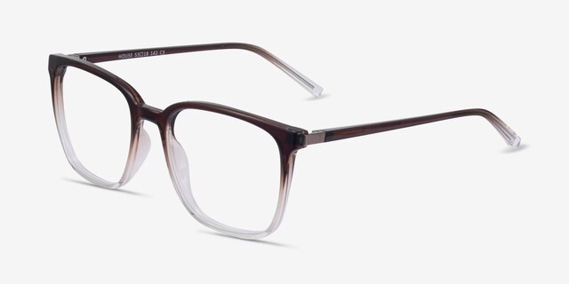 House Gradient Brown PlasticEyeglass Frames from EyeBuyDirect, Angle View