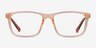 Brad Clear Orange Black PlasticEyeglass Frames from EyeBuyDirect, Front View