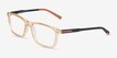 Brad Clear Orange Black PlasticEyeglass Frames from EyeBuyDirect, Angle View