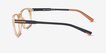Brad Clear Orange Black PlasticEyeglass Frames from EyeBuyDirect, Side View