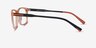 Brad Clear Orange Black PlasticEyeglass Frames from EyeBuyDirect, Side View