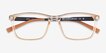 Brad Clear Orange Black PlasticEyeglass Frames from EyeBuyDirect, Closed View