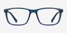 Brad Clear Blue Black PlasticEyeglass Frames from EyeBuyDirect, Front View