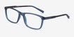 Brad Clear Blue Black PlasticEyeglass Frames from EyeBuyDirect, Angle View