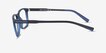 Brad Clear Blue Black PlasticEyeglass Frames from EyeBuyDirect, Side View