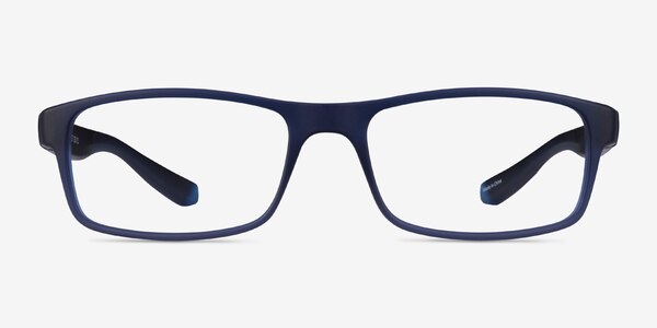 Over Bleu foncé Plastique Montures de lunettes de vue