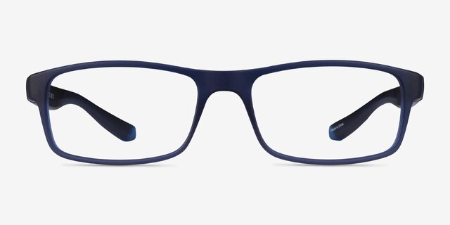 Over Dark Blue PlasticEyeglass Frames from EyeBuyDirect, Front View