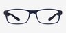 Over Dark Blue PlasticEyeglass Frames from EyeBuyDirect, Front View