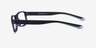 Over Dark Blue PlasticEyeglass Frames from EyeBuyDirect, Side View