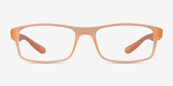 Over Light Orange Plastic Eyeglass Frames