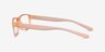 Over Light Orange PlasticEyeglass Frames from EyeBuyDirect, Side View