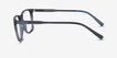 Freeze Clear Gray PlasticEyeglass Frames from EyeBuyDirect, Side View