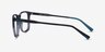 Freeze Clear Gray PlastiqueMontures de lunettes de vue d'EyeBuyDirect, Vue de Côté