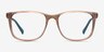 Freeze Clear Brown PlasticEyeglass Frames from EyeBuyDirect, Front View