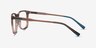 Freeze Clear Brown PlasticEyeglass Frames from EyeBuyDirect, Side View
