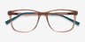 Freeze Clear Brown PlasticEyeglass Frames from EyeBuyDirect, Closed View