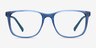 Freeze Clear Blue PlasticEyeglass Frames from EyeBuyDirect, Front View