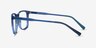 Freeze Clear Blue PlasticEyeglass Frames from EyeBuyDirect, Side View