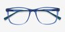 Freeze Clear Blue PlasticEyeglass Frames from EyeBuyDirect, Closed View