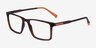Why Brown PlasticEyeglass Frames from EyeBuyDirect, Angle View
