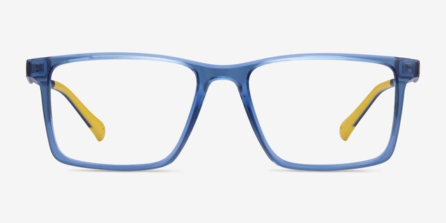Why Blue PlasticEyeglass Frames from EyeBuyDirect, Front View