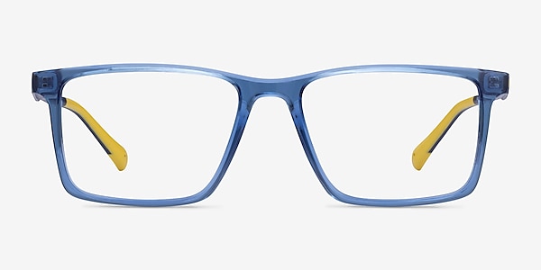 Why Bleu Plastique Montures de lunettes de vue