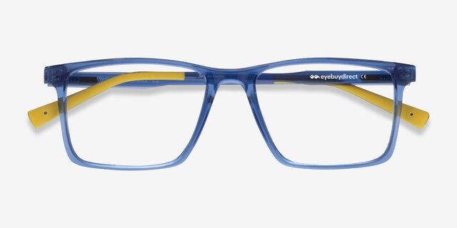 Why Blue PlasticEyeglass Frames from EyeBuyDirect, Closed View
