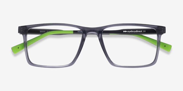 Why Gray PlasticEyeglass Frames from EyeBuyDirect, Closed View