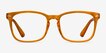 Hope Clear Orange PlasticEyeglass Frames from EyeBuyDirect, Front View