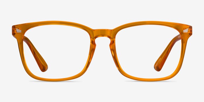 Hope Clear Orange Plastic Eyeglass Frames from EyeBuyDirect