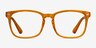 Hope Clear Orange PlasticEyeglass Frames from EyeBuyDirect, Front View