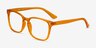 Hope Clear Orange PlasticEyeglass Frames from EyeBuyDirect, Angle View