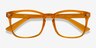 Hope Clear Orange PlasticEyeglass Frames from EyeBuyDirect, Closed View