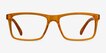 Community Clear Orange PlasticEyeglass Frames from EyeBuyDirect, Front View