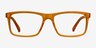 Community Clear Orange PlasticEyeglass Frames from EyeBuyDirect, Front View