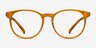 Rainbow Clear Orange PlasticEyeglass Frames from EyeBuyDirect, Front View
