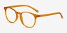 Rainbow Clear Orange PlasticEyeglass Frames from EyeBuyDirect, Angle View
