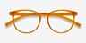 Rainbow Clear Orange PlasticEyeglass Frames from EyeBuyDirect, Closed View